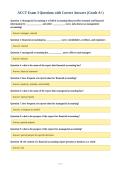ACCT Exam 3 Questions with Correct Answers &lpar;Grade A&plus;&rpar;