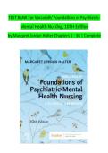 Test Bank for Varcarolis' Foundations of Psychiatric Mental Health Nursing 10th Edition by Margaret Jordan Halter Chapters 1-36