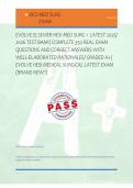 EVOLVE ELSEVIER HESI MED SURG 1  LATEST 2025&sol; &NewLine;2026 TEST BANK&vert; COMPLETE 350 REAL EXAM &NewLine;QUESTIONS AND CORRECT ANSWERS WITH &NewLine;WELL-ELABORATED RATIONALES&sol; GRADED A&plus;&vert; &NewLine;EVOLVE HESI MEDICAL SURGICAL LATEST EXAM &NewLine;&lpar;BRAND NEW&excl;&excl;&rpar; 