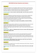 HESI Exit Exam Questions and Answers