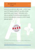 EVOLVE ELSEVIER HESI MED SURG   LATEST 2025&sol; &NewLine;2026 TEST BANK&vert; COMPLETE 350 REAL EXAM &NewLine;QUESTIONS AND CORRECT ANSWERS WITH &NewLine;WELL-ELABORATED RATIONALES&sol; GRADED A&plus;&vert; &NewLine;EVOLVE HESI MEDICAL SURGICAL LATEST EXAM &NewLine;&lpar;BRAND NEW&excl;&excl;&rpar; 