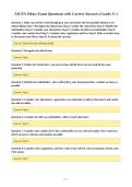 AICPA Ethics Exam Questions with Correct Answers &lpar;Grade A&plus;&rpar;