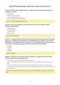 AICPA-Final Questions with Correct Answers &lpar;Grade A&plus;&rpar;