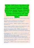 NAPSRX CNPR EXAM STUDY GUIDE 2026&sol;2027 &vert; COMPLETE PHARMACEUTICAL SALES PRACTICE QUESTIONS&comma; DETAILED ANSWERS AND COMPREHENSIVE EXAM PREP