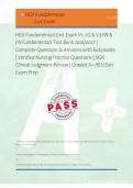 HESI Fundamentals Exit Exam V1&comma; V2 & V3 RN & &NewLine;PN Fundamentals Test Bank 2026&sol;2027 &vert; &NewLine;Complete Questions & Answers with Rationales &NewLine;&vert; Verified Nursing Practice Questions &vert; NGN &NewLine;Clinical Judgment Review &vert; Graded A&plus; HESI Exit &NewLine;Exam Prep 