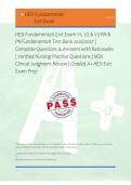 HESI Fundamentals Exit Exam V1&comma; V2 & V3 RN & &NewLine;PN Fundamentals Test Bank 2026&sol;2027 &vert; &NewLine;Complete Questions & Answers with Rationales &NewLine;&vert; Verified Nursing Practice Questions &vert; NGN &NewLine;Clinical Judgment Review &vert; Graded A&plus; HESI Exit &NewLine;Exam Prep 