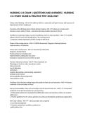 NURSING 111 EXAM 1 QUESTIONS AND ANSWERS &vert; NURSING 111 STUDY GUIDE & PRACTICE TEST 2026&sol;2027