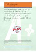 HESI Fundamentals Exit Exam V1&comma; V2 & V3 RN & &NewLine;PN Fundamentals Test Bank 2026&sol;2027 &vert; &NewLine;Complete Questions & Answers with Rationales &NewLine;&vert; Verified Nursing Practice Questions &vert; NGN &NewLine;Clinical Judgment Review &vert; Graded A&plus; HESI Exit &NewLine;Exam Prep 