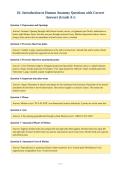 1b- Introduction to Human Anatomy Questions with Correct Answers &lpar;Grade A&plus;&rpar;