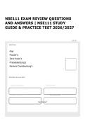 NSE111 EXAM REVIEW QUESTIONS AND ANSWERS &vert; NSE111 STUDY GUIDE & PRACTICE TEST 2026&sol;2027