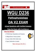 D236 OA V2 Pathophysiology Exam &ndash; WGU Objective Assessment Questions & Study Guide &lpar;2026&rpar; &vert; Guarantee Pass