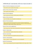 ANPH 1001 unit 2 exam Questions with Correct Answers &lpar;Grade A&plus;&rpar;
