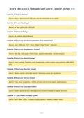 ANPH 1001 UNIT 1 Questions with Correct Answers &lpar;Grade A&plus;&rpar;