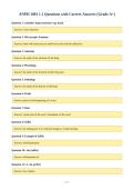 ANPH 1001 1&period;1 Questions with Correct Answers &lpar;Grade A&plus;&rpar;