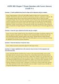 ANPH 1001 Chapter 5 Tissues Questions with Correct Answers&NewLine;&lpar;Grade A&plus;&rpar;