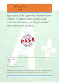 Study guide  NURS 5432 Family 1 midterm exam  &NewLine;module 1-7  midterm exam  questions and &NewLine;correct verified answers&sol; NURS 5432 midterm &NewLine;exam newest prep test bank  