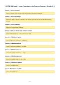 ANPH 1001 unit 1 exam Questions with Correct Answers &lpar;Grade A&plus;&rpar;