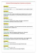 Advanced Pharmacology Exam 2 Questions and Answers