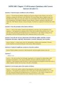 ANPH 1001 Chapter 3 Cell Structure Questions with Correct&NewLine;Answers &lpar;Grade A&plus;&rpar;