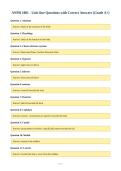 ANPH 1001 - Unit One Questions with Correct Answers &lpar;Grade A&plus;&rpar;