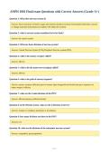 ANPH 1001 Final exam Questions with Correct Answers &lpar;Grade A&plus;&rpar;