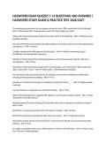 HAZWOPER EXAM QUIZZES 7-13 QUESTIONS AND ANSWERS &vert; HAZWOPER STUDY GUIDE & PRACTICE TEST 2026&sol;2027