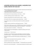 HAZWOPER QUESTIONS AND ANSWERS &vert; HAZWOPER STUDY GUIDE & PRACTICE TEST 2026&sol;2027
