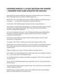HAZWOPER MODULES 11-20 QUIZ QUESTIONS AND ANSWERS &vert; HAZWOPER STUDY GUIDE & PRACTICE TEST 2026&sol;2027