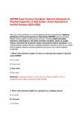 NSPIRE Exam Practice Test Bank &vert; National Standards for Physical Inspection of Real Estate &vert; Actual Questions & Verified Answers &lbrack;2026&sol;2027&rsqb;