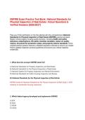 National Standards for Physical Inspection of Real Estate 