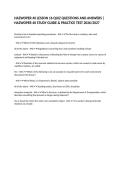 HAZWOPER 40 LESSON 16 QUIZ QUESTIONS AND ANSWERS &vert; HAZWOPER 40 STUDY GUIDE & PRACTICE TEST 2026&sol;2027&NewLine;&NewLine;