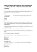 HAZWOPER 40 LESSON 3 TOXICOLOGY QUIZ QUESTIONS AND ANSWERS &vert; HAZWOPER 40 STUDY GUIDE & PRACTICE TEST 2026&sol;2027