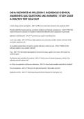 OSHA HAZWOPER 40 HR LESSON 5 HAZARDOUS CHEMICAL AWARENESS QUIZ QUESTIONS AND ANSWERS &vert; STUDY GUIDE & PRACTICE TEST 2026&sol;2027