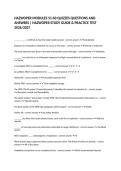 HAZWOPER MODULES 51-60 QUIZZES QUESTIONS AND ANSWERS &vert; HAZWOPER STUDY GUIDE & PRACTICE TEST 2026&sol;2027