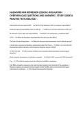 HAZWOPER 8HR REFRESHER LESSON 1 REGULATION OVERVIEW QUIZ QUESTIONS AND ANSWERS &vert; STUDY GUIDE & PRACTICE TEST 2026&sol;2027