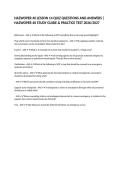 HAZWOPER 40 LESSON 14 QUIZ QUESTIONS AND ANSWERS &vert; HAZWOPER 40 STUDY GUIDE & PRACTICE TEST 2026&sol;2027