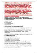 ABMDI Forensic Certification &ndash; Death Scene Investigation 2026&ndash;2027 &vert; American Board of Medicolegal Death Investigators Registry & Board Certification Exam Study Guide &vert; Medicolegal Death Investigation&comma; Death Scene Investigation Procedures&comma; Scene Documenta