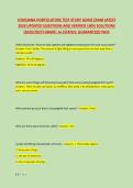 LOUISIANA HORTICULTURE TEST STUDY GUIDE EXAM LATEST &NewLine;2026 UPDATED QUESTIONS AND VERIFIED 100&percnt; SOLUTIONS &NewLine;&lpar;2026&sol;2027&rpar; GRADE&colon; A&plus;&vert;STATUS&colon; GUARANTEED PASS 