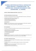 FLORIDA CERTIFIED ELECTRICAL CONTRACTOR EXAM 2026&sol;2027 &vert; LICENSURE EXAM &vert; 100 VERIFIED Q&A &vert; DETAILED RATIONALES &vert; PASS GUARANTEED &ndash; A&plus; GRADED
