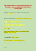 QKA PRACTICE EXAM LATEST 2026 UPDATED QUESTIONS AND &NewLine;VERIFIED 100&percnt; SOLUTIONS &lpar;2026&sol;2027&rpar; GRADE&colon; A&plus;&vert;STATUS&colon; &NewLine;GUARANTEED PASS