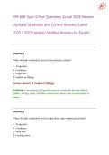 EPA 608 Type III Test Questions Actual 2026 Newest  Updated Questions and Correct Answers &lpar;Latest  2026 &sol; 2027 Update&rpar; &lpar;Verified Answers by Expert&rpar;