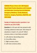 COMSAE Phase 2 Form 116&colon; 100 Original &NewLine;Board-Style Practice Questions with Answers &NewLine;and Rationales Covering Internal Medicine&comma; &NewLine;Emergency Medicine&comma; Family Medicine&comma; &NewLine;Pediatrics&comma; Surgery&comma; Psychiatry&comma; OB&sol;GYN&comma; and &NewLine;OPP&sol;OMM
