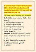 St&period; Louis Fire Alarm Contractor Exam Questions &NewLine;2026&colon; 100 Verified Practice Questions with &NewLine;Detailed Rationales&comma; NFPA 72 & NEC Article 760 &NewLine;Study Guide&comma; Plus Pass Tips