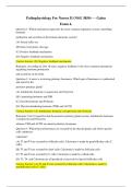 Galen College of Nursing &colon; Pathophysiology For Nurses II - All Exams 1-4 Study guides & actual Exams &vert; Bundled latest 100&percnt; Updated 2026-2027&period;