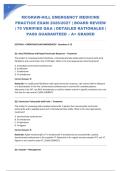MCGRAW-HILL EMERGENCY MEDICINE PRACTICE EXAM 2026&sol;2027 &vert; BOARD REVIEW &vert; 75 VERIFIED Q&A &vert; DETAILED RATIONALES &vert; PASS GUARANTEED &ndash; A&plus; GRADED