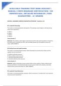 ACOLS MLD TRAINING TEST BANK 2026&sol;2027 &vert; MANUAL LYMPH DRAINAGE CERTIFICATION &vert; 100 VERIFIED Q&A &vert; DETAILED RATIONALES &vert; PASS GUARANTEED &ndash; A&plus; GRADED