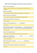 APES Ch 20 Test Questions with Correct Answers &lpar;Grade A&plus;&rpar;