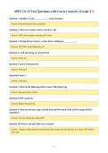 APES Ch 19 Test Questions with Correct Answers &lpar;Grade A&plus;&rpar;