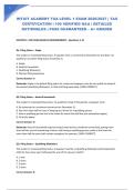  INTUIT ACADEMY TAX LEVEL 1 EXAM 2026&sol;2027 &vert; TAX CERTIFICATION &vert; 100 VERIFIED Q&A &vert; DETAILED RATIONALES &vert; PASS GUARANTEED &ndash; A&plus; GRADED