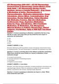 ATI Pharmacology 2026&ndash;2027 &vert; ATI RN Pharmacology Proctored Exam & Pharmacology Content Mastery Series Study Guide &vert; ATI Pharmacology Nursing Practice Questions&comma; Answers & Detailed Rationales &vert; Drug Classes & Mechanisms of Action&comma; Pharmacokinetics & Pharma